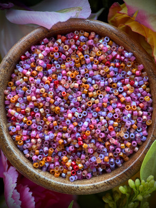 Size 11/0 Miyuki Delica Mix- Mauve Topaz