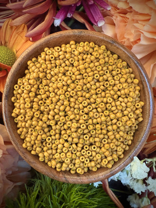 Size 11/0 Miyuki Round- 91233 Opaque Mustard