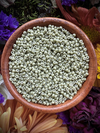 Size 11/0 Miyuki Round- 94474 Opaque Dyed Forest