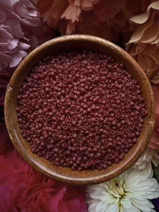 Size 11/0 Miyuki Delica- db1584 Matte Opaque Currant