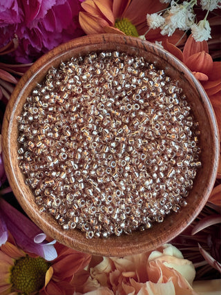 Size 11/0 Miyuki Round- 94271 Silver Lined Dyed Silver