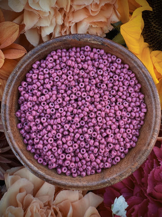 Size 11/0 Miyuki Round- 94468 Duracoat Opaque Dyed Violet