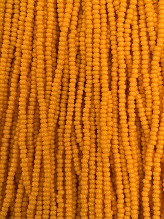 Size 11/0 Czech Glass- #110 Light Orange