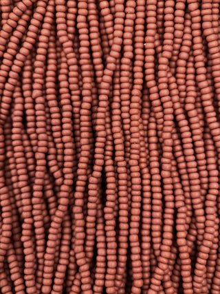 Size 11/0 Czech Glass- #164m Matte Brown