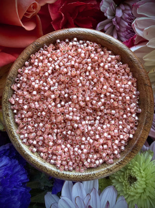 Size 11/0 Miyuki Delica- db2172 Silver Lined Duracoat s/f Rose Copper