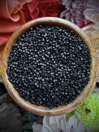 Size 11/0 Miyuki Delica- db310 Matte Black