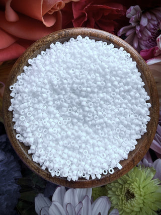 Size 11/0 Miyuki Delica- db200 Opaque White