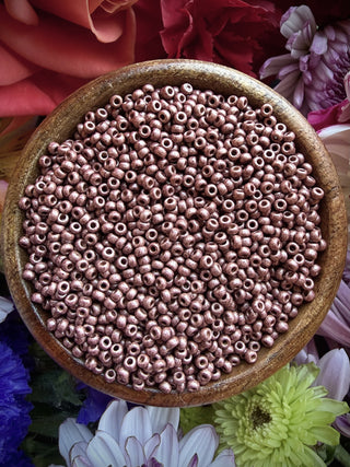 Size 11/0 Miyuki Round- 94212F Duracoat Galvanized Matte Dark Berry
