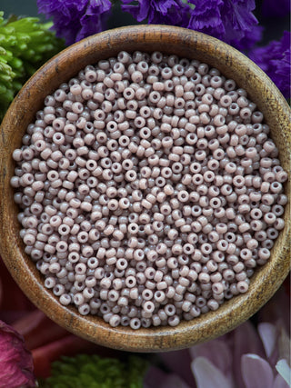 Size 11/0 Miyuki Round- 94455 Duracoat Opaque Dyed Grey
