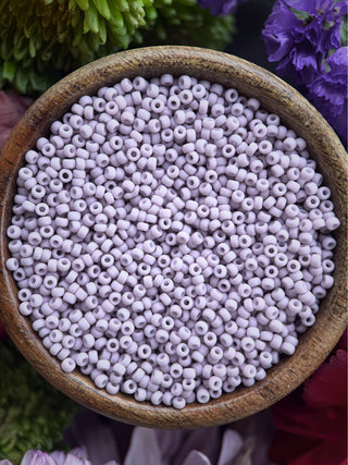 Size 11/0 Miyuki Round- 92025 Fancy Frosted Mauve
