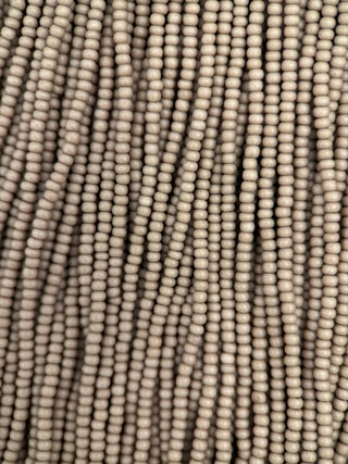 Size 11/0 Czech Glass- #1443m Concrete Brown