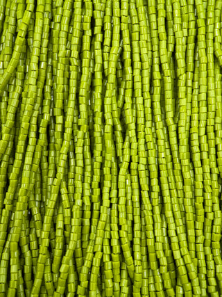 Size 11/0 2-Cut Czech Glass- #841 Olive Green