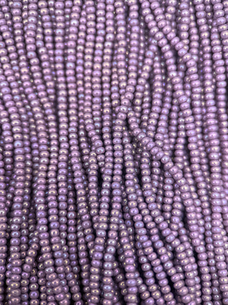 Size 11/0 Czech Glass- #465 Lavender Rainbow