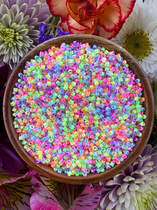 Size 11/0 Miyuki Delica Mix- Luminous Neon