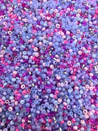 25 Gram Size 11/0 Czech Glass Mix- Electric Alexandrite